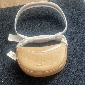 Michael Kors Tan Crossbody Bag with Minimalist Design